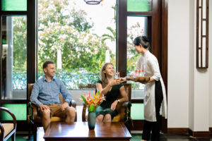 RiverTown-HoiAn-Lobby-CheckIn-With Traditional-Welcome-Drinks